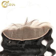 7A Hair Brazilian Virgin Body Wave Hair Lace Frontal With Baby Hair Bleach Knots Body Wave Human Hair 13*4 Frontal