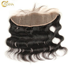 7A Hair Brazilian Virgin Body Wave Hair Lace Frontal With Baby Hair Bleach Knots Body Wave Human Hair 13*4 Frontal