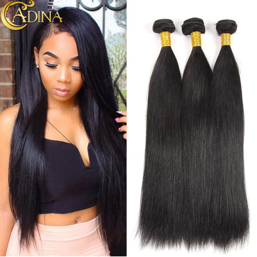 7A Hair Brazilian Virgin Hair Straight 3 Bundles Soft Unprocessed Brazilian Virgin Human Hair Deals Human Hair Bundles