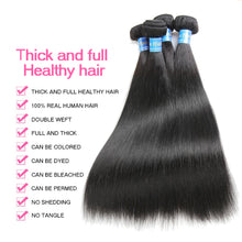 7A Hair Brazilian Virgin Hair Straight 3 Bundles Soft Unprocessed Brazilian Virgin Human Hair Deals Human Hair Bundles