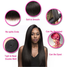 7A Hair Brazilian Virgin Hair Straight 3 Bundles Soft Unprocessed Brazilian Virgin Human Hair Deals Human Hair Bundles