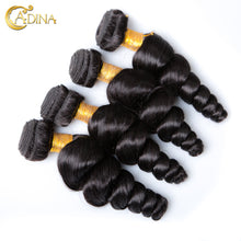 7A Brazilian Loose Wave Virgin Hair 4 Bundle Deals Rosa Hair Products Human Hair Soft Loose Wave Brazilian Hair Weave Bundles