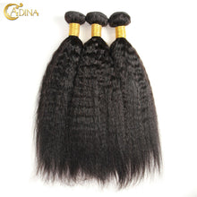 7A Peruvian Virgin Hair Kinky Straight Weave 3 Bundles Deals 100% Unprocessed Peruvian Italian Kinky Yaki Hair Extension