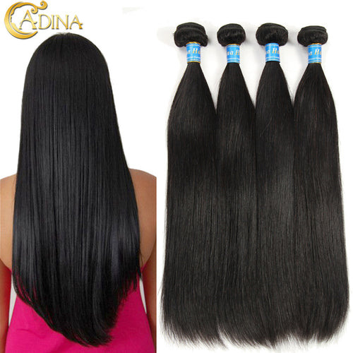 7A Peruvian Virgin Hair Straight 4Bundles Peruvian Straight Hair 8