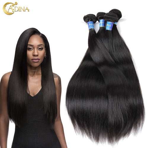 7A Unprocessed Malaysian Virgin Hair 4Bundles Deals Malaysain Straight Human Hair Extension Malaysian Straight Virgin Hair Style