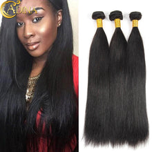 7A Unprocessed Peruvian Virgin Hair Straight 3 Bundles Hair Extension Peruvian Straight Human Hair Weave