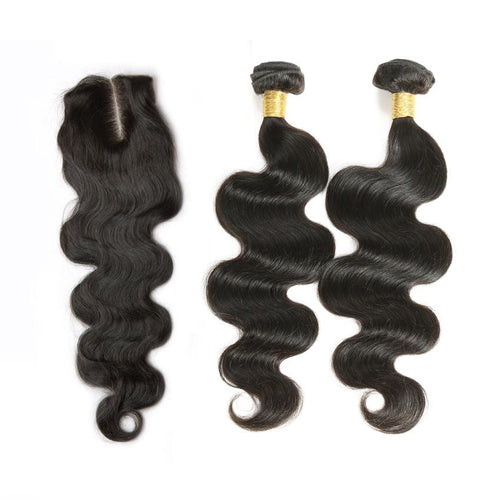 Hair 4Bundles With Closure Peruvian Virgin Hair Body Wave With Closure Lace Closure With Bundles Peruvian Virgin Hair