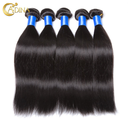 Hair Products 7A Peruvian Virgin Hair Straight 5pcs/lot Peruvian Straight Virgin Hair Weave Human Hair Extensions