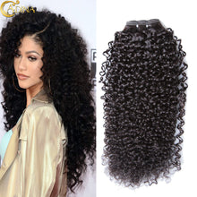Mongolian Kinky Curly Hair 4 Bundles Mongolian Curly Weave Virgin Human Hair Weave 7A Unprocessed Real Virgin Hair