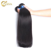 Unprocessed 100% Brazilian Virgin Hair Straight Extention 2Bundles With 4*4Lace Closure Grade 7A