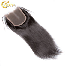 Unprocessed 100% Brazilian Virgin Hair Straight Extention 2Bundles With 4*4Lace Closure Grade 7A