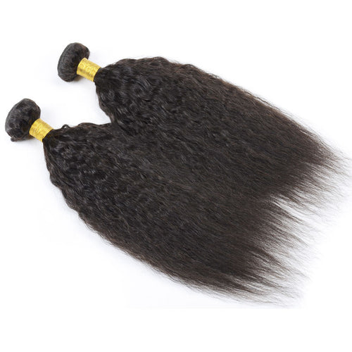 Peruvian Kinky Straight Weave 2Pcs Lot Kinky Straight Peruvian Virgin Hair Bundles Italian Coarse Yaki Hair Shedding