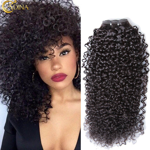 Brazilian Curly Virgin Hair Weave 4 Bundles Deep Curly Brazilian Hair Extension 7A Unprocessed Human Hair Kinky Curly Weave