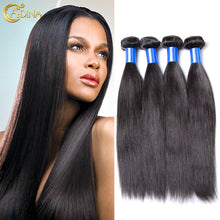 Brazillian Virgin Hair 4 Bundles Hair Extension 7A Unprocessed 100% Real Brazilian Straight Hair Weave Human Hair Bundles Deals