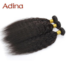 Unprocessed Remy Human Hair Weave 4 Bundles 100% Brazilian Virgin Hair Kinky Straight Italian Coarse Yaki Straight Hair