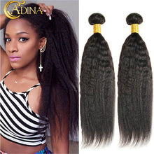 2bundles Mongolian Afro Kinky Straight Virgin Hair Grade 6A Natural Hair Extensions