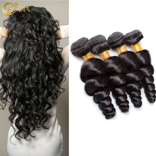 Malaysian Loose Wave 7A Malaysian Virgin Hair 4 Bundles Remy Malaysian Hair Weave Bundles Human Loose Wave Hair