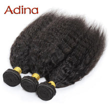 Malaysian Virgin Hair Kinky Straight 1Bundle Italian Yaki Natural Black 6A Malaysian Coarse Yaki Human Hair Extensions