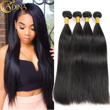Mink Peruvian Virgin Hair Straight 4 Bundles Peruvian Straight Virgin Hair 7A Unprocessed Human Hair Peruvian Hair Weave Bundles