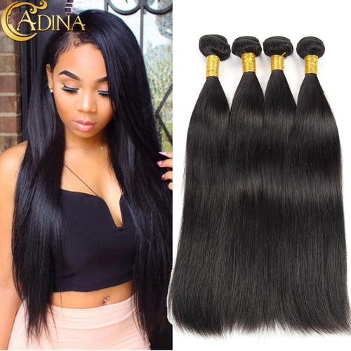 Mink Peruvian Virgin Hair Straight 4 Bundles Peruvian Straight Virgin Hair 7A Unprocessed Human Hair Peruvian Hair Weave Bundles