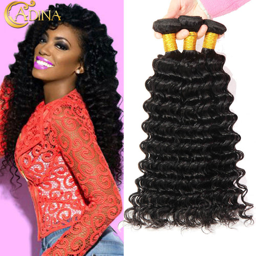 Mongolian Deep Wave Hair 3Bundles Vip Hair Company Human Hair Weave Bundle Grade 6A Unprocessed Virgin Hair 100g Bundles