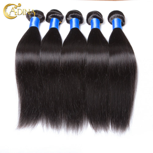 Peruvian Virgin Hair Straight 10Pcs Peruvian Virgin Human Hair Unprocessed 6A Human Hair 100g Bundles