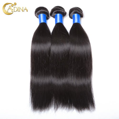 Peruvian Virgin Hair Straight Extension Soft 3 bundles unprocessed Brazillian virgin straight weave bundles Human Hair Products