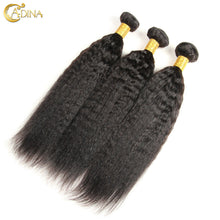 Straight Kinky Mongolian Human Virgin Hair Weave 4 Bunles Mongolian Coarse Yaki Weave 8-26 Inch 7A Kinky Straight Light Yaki
