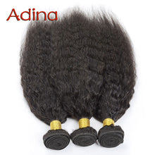 Virgin Human Hair Brazilian Virgin Hair Kinky Straight 3 Bundles 100% Human Hair Brazillian Coarse Yaki Human Real Weave Beauty