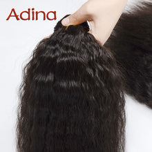 Wet And Wavy Virgin Brazilian Kinky Straight Hair Brazilian Virgin Hair Kinky Straight 2Bundle Brazilian Virgin Hair Coarse Yaki