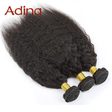 Wet And Wavy Virgin Brazilian Kinky Straight Hair Brazilian Virgin Hair Kinky Straight 2Bundle Brazilian Virgin Hair Coarse Yaki